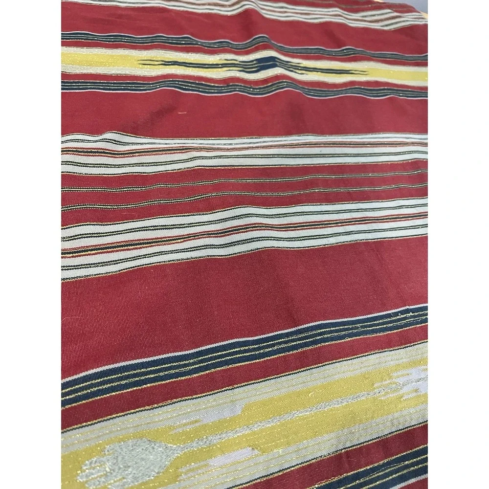 POTTERY BARN Parkston Striped Pillow Cover Red Gold 24
